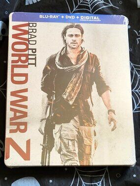 *NEW* WORLD WAR Z Limited Edition Blu-ray + DVD Steelbook Brad Pitt